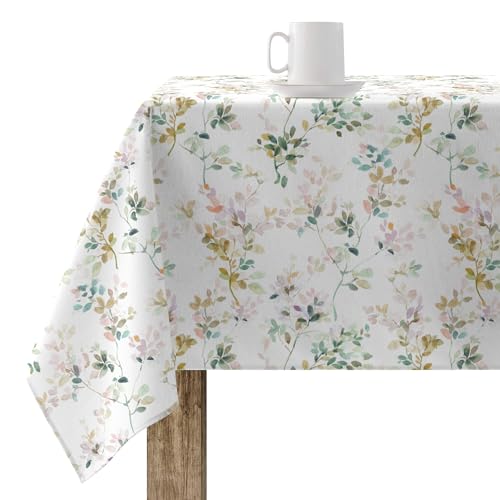 Belum | Mantel Antimanchas 100% Algodón Resinado, Mantel No Hule, Mantel Tacto Algodón, Mantel Impermeable, Mantel Antimanchas Repelente Líquidos (Mul