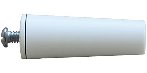 Schellenberg 52011 Tappi D'Arresto Avvolgibili, Blocca Tapparelle 22 X 60 Mm, Bianco, 60 Mm