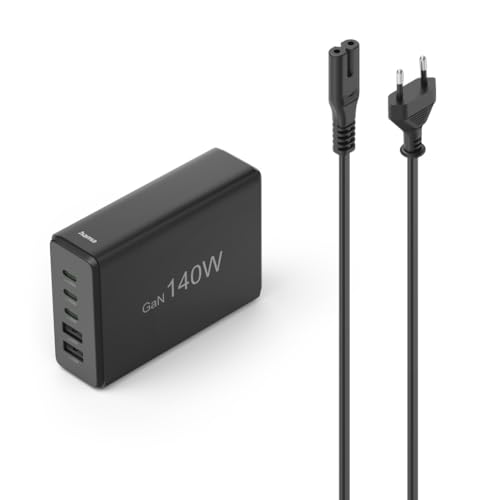 Hama Ladestation 5 Ports Gan Schnellladegeraet 3Xusb-C 2Xusb-A Pd 140 W (00201978)