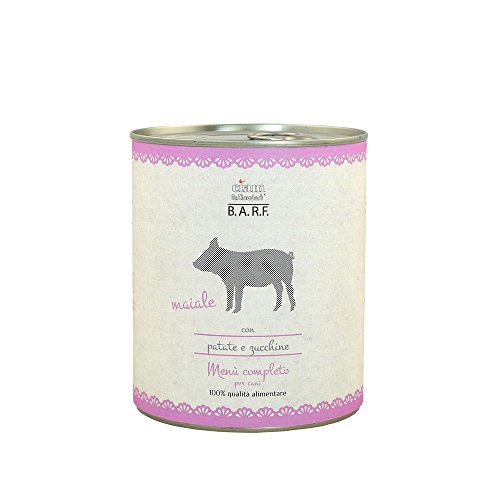 Ciam Dr. Clauder'S Barf Cane Trito Maiale Gr. 800 Cibo Crudo E Biologico Per Cani