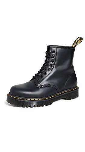 Dr Martens 1460 Bex, Anfibi Unisex-Adulto, Black Smooth, 39 Eu