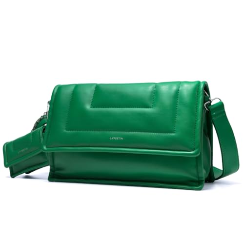 La Festin Borse A Tracolla Da Donna In Pelle Pu Con Mini Borsa - Borse A Tracolla Di Design Di Lusso Con Tracolla Regolabile Per Ragazze (Ape Verde)