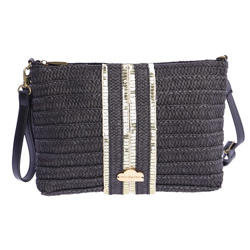 Don Algodon - Pochette Donna Paglia Con Cerniera Borsa Spiaggia Donna - Borsa Paglia Donna - Borse Di Rafia Fatta A Mano - Borsa Paglia Mare - Borsa S