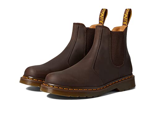 Dr. Martens 2976 Smooth Chelsea, Anfibi Unisex Adulto, Dark Brown Crazy Horse, 41 Eu