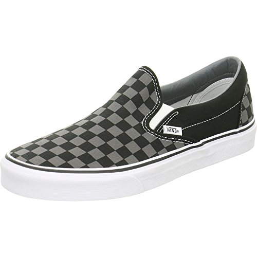Vans Ua Classic Slip-On, Scarpe Unisex - Adulto, Black Pewter Checkerboard, 42 Eu