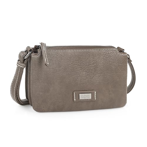 Lois - Borse Donna Eleganti: Borsa Tracolla Donna Piccola, Borsetta Tracolla Donna Piccola, Borsetta Donna, Borse A Tracolla Da Donna, Tortora