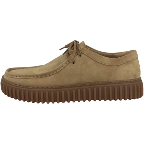 Clarks Torhill Lo, Uomo, Pelle Scamosciata Sabbia Scura, 40 Eu