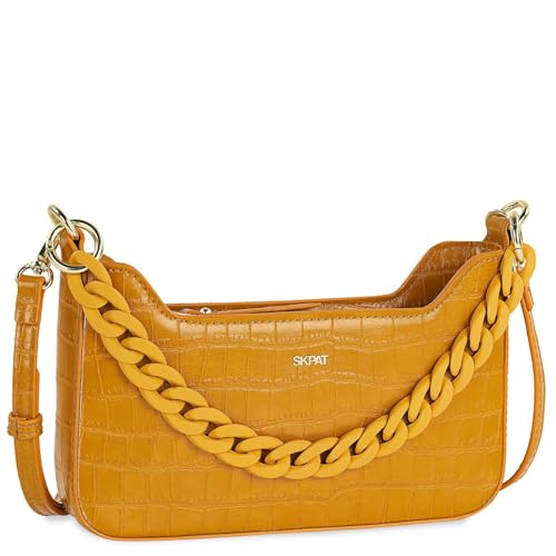Skpat - Borse Donna Eleganti: Borsa Tracolla Donna Piccola, Borsetta Tracolla Donna Piccola, Borsetta Donna, Borse A Tracolla Da Donna, Ocra