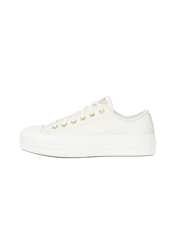 Converse Sneakers Chuck Taylor All Star Lift Platform Gold Panna Da Donna 37.5