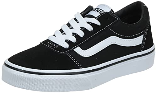 Vans Ward, Sneaker Unisex - Bambini E Ragazzi, Suede Canvas Black White, 32.5 Eu