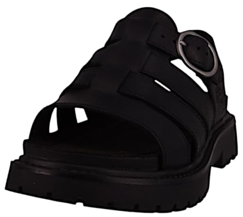Timberland Fisherman Sandal, Donna, Blk Full Grain, 37 Eu