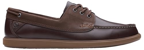 Clarks Bratton Boat, Scarpe Da Barca Uomo, Dark Brown, 40 Eu