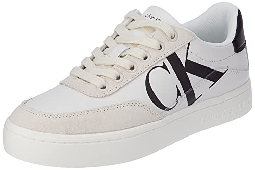 Calvin Klein Jeans Sneakers Con Suola Preformata Donna Scarpe, Bianco (Bright White/Creamy White/Black), 40 Eu