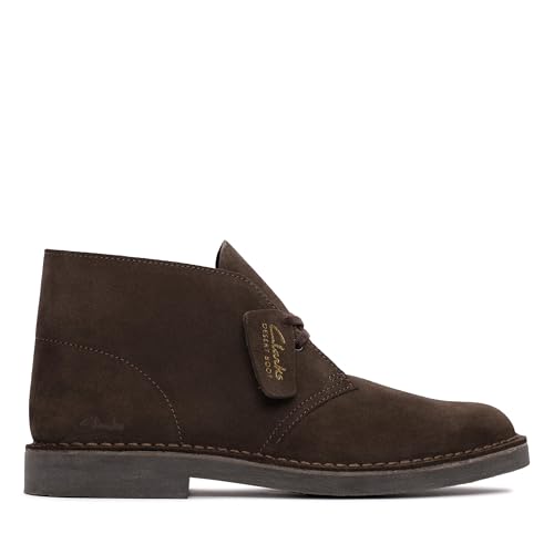 Clarks Desert Bt Evo, Scarpe Stringate Uomo, Dark Brown Suede, 44.5 Eu
