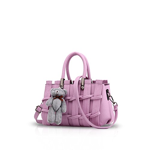New Girl/Femminile Dolce Fashion Handbag Messenger Bag Di Crossbody Della Spalla Della Borsa Del Tote Viola Nicole & Doris