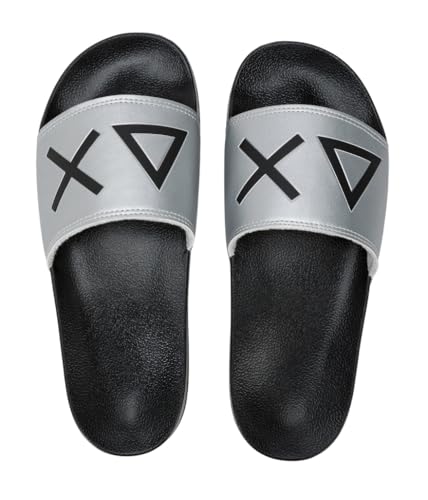 Sun68 Ciabatte Slippers Logo X35102 Argento 44