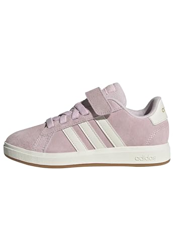 Adidas Grand Court 00S Shoes Kids, Scarpe Unisex-Bambini E Ragazzi, Gomma Trasparente Rosa Bianca10, 2 Uk Child