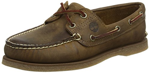 Timberland Classic 2 Eye, Scarpe Da Barca Uomo, Marrone Gaucho Roughcut Smooth, 44 Eu