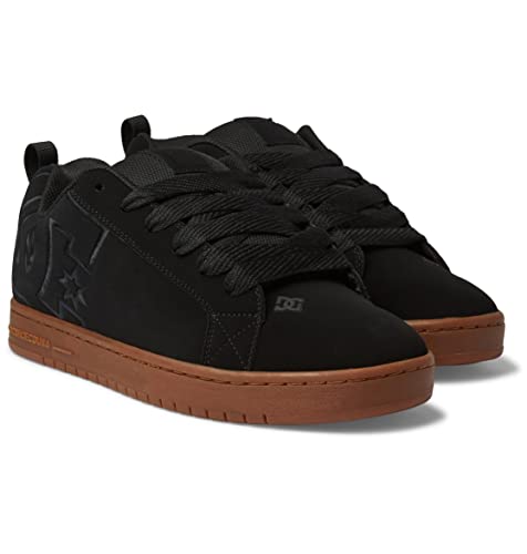 Dc Shoes Court Graffik, Scarpe Da Ginnastica Uomo, Black Gum, 44.5 Eu