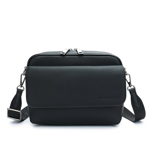 Carlheim Crossbody Bag, Cross-Wear Kai, Genuine Leather, Black