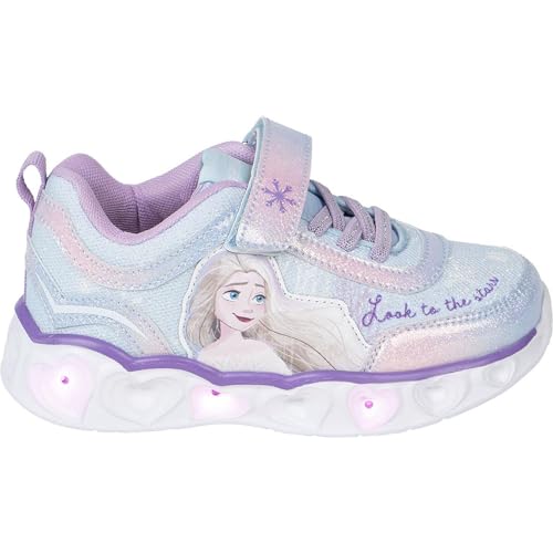 Cerdá Life'S Little Moments Deportivas Para Niñas Frozen Con Luces Led Y Suela Ligera Eva, Estilo Disney, Scarpe Da Ginnastica, Viola, 29 Eu