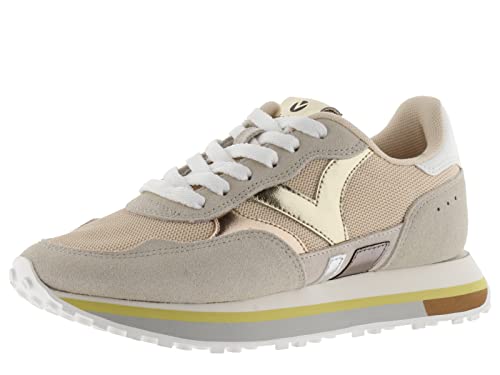 Victoria Sneaker Nova Griglia & Pezzi Metallizzati Beige 39