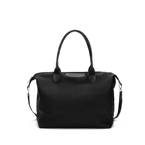 Carlheim Haven Handbag, Travel Sports Spacious, Nylon, Black, Large