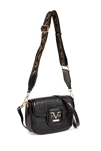 19V69 Italia Women Shoulder Bag Camilla Black-Black Silver