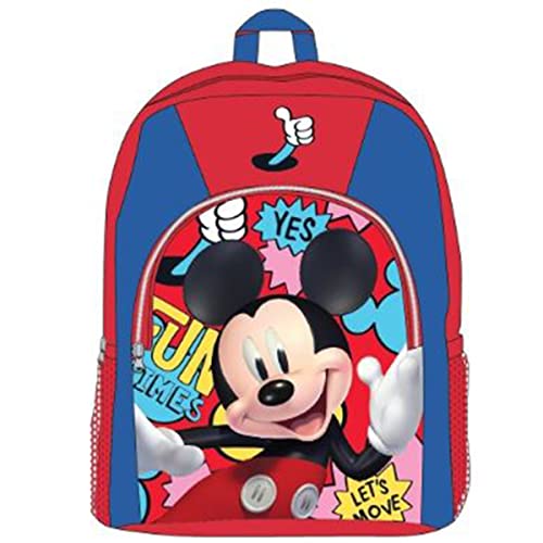 Disney Sac À Dos Mickey 35X27X10Cm Garçon, Rouge, Taille Unique