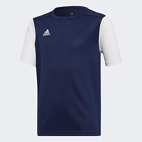 Adidas Estro 19 Maglietta, Dark Blue/White, 176 Unisex - Bambini E Ragazzi