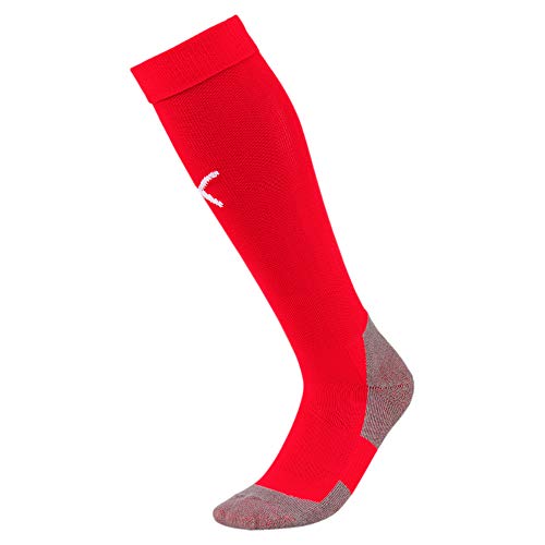Puma Team Liga Socks Core Calzettoni Da Calcio, Rosso (Red/White), 43-46 Uomo