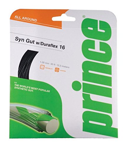 Prince Budello Sintetico 16 Duraflex Corda Tennis Set, Porpora