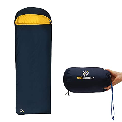 Sacco A Pelo Leggero Trek Comfort Di Outdoorer – Sacco Nanna Da Viaggio Per Adulti In Blu, Misura Piccola