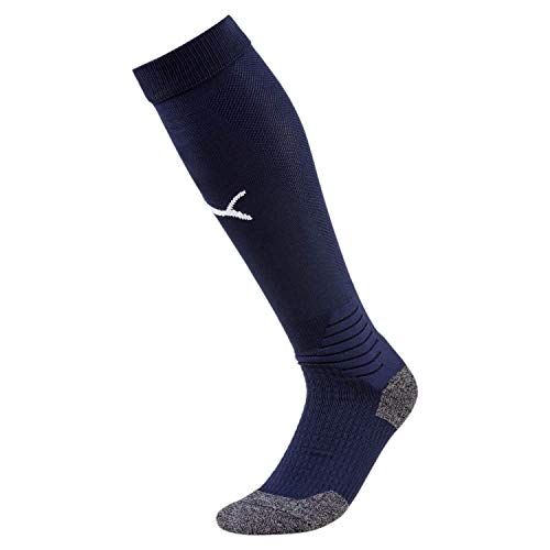 Puma Liga Socks, Calzettoni Calcio Unisex, Blu (Peacoat/Puma White), 4