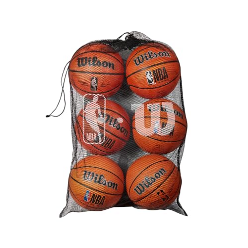 Wilson Nba 6 Ball Mesh Basketball Bag