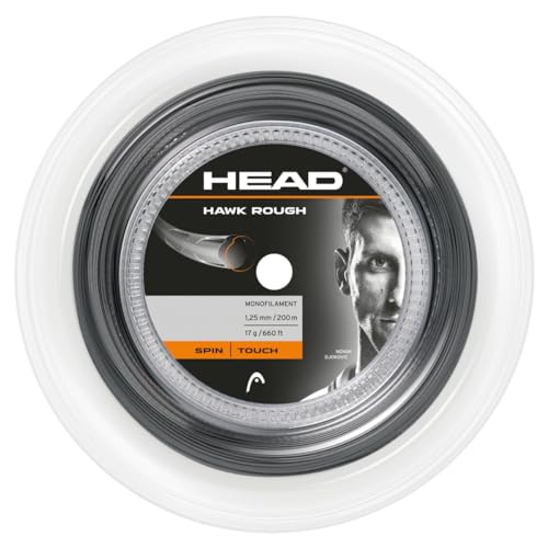 Head Unisex – Adulto Hawk Rough Rotolo 200 Corda Da Tennis, Unisex - Adulto, 281146-16 An, Grigio, 16