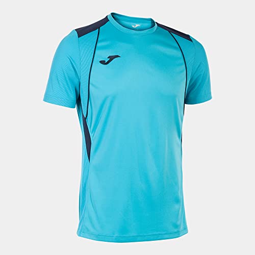 Joma Maglia A Manica Corta Uomo Championship Vii Turchese Fluorescente Blu Navy