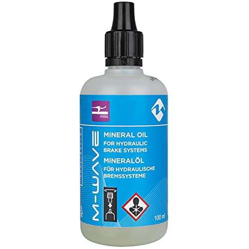 M-Wave Brake Fluid, Mineral Oil, For Hydraulic Brake Systems For Bicycles, 100 Ml Screw Cap Bottle