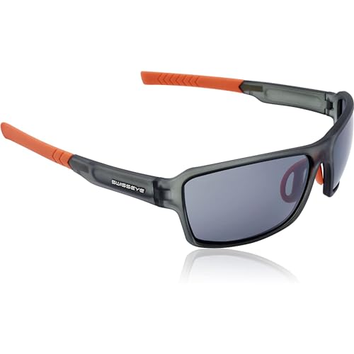 Swiss Eye, Occhiali Da Sole Sportivi Freestyle, Grigio (Dark Grey/Crystal)
