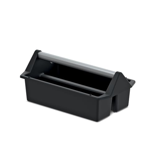 Cassetta Degli Attrezzi Con Manico Ergonomico In Alluminio Anodizzato Nero, 400 X 220 X 170 Mm (L X P X A)
