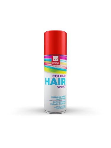 Smiffys Spray Colorato Per Capelli, Rosso,125Ml