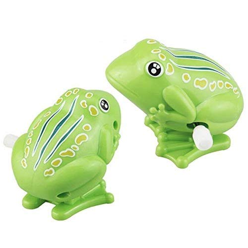 Lhkj 2 Pezzi Wind Up Rana Salto Di Plastica, Rana Di Salto Del Giocattolo Educativi Classici