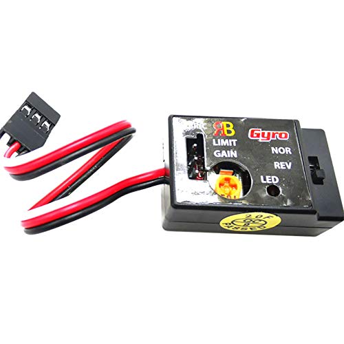 Tongdejing Mini Modulo Gyro Per Rc Cars Drift Drive, Controllo Automatico Della Stabilità Giroscopio | Sensibilità Regolabile, Sistema Smm Analogico M