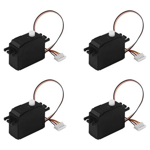 Zhiyaoshin 4X 25G Servo Servosterzo Servo Nel Plastica Per 1/12 12428 12423 12628 Rc Auto Modello Di Camion Parte Dello Sterzo Accessori Mini Rc Servo