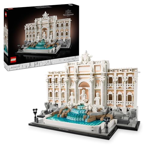 Lego Architecture Fontana Di Trevi - Kit Modellismo Di Monumenti Barocchi Con Facciata Di Palazzo Poli E Sculture - Fai Da Te Per Adulti Da Collezione