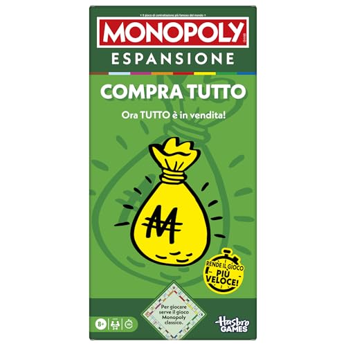 Monopoly, Espansione Compra Tutto (Per Giocare Serve Il Gioco Monopoly Classico) - Versione Italiana