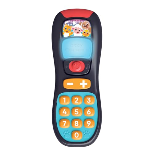 Clementoni Baby Baby Telecomando, Gioco Prima Infanzia Bambini 10-36 Mesi, Centro Attività Con 12 Tasti Per Imparare Parole, Animali E Numeri Con Canz