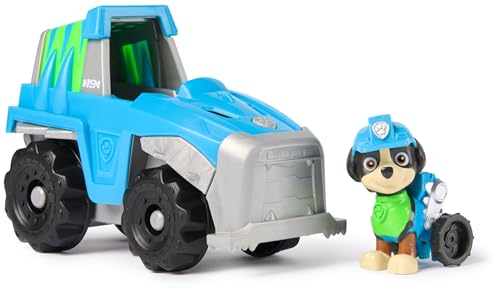 Paw Patrol, Veicolo Di Salvataggio Dinosauri Di Rex, Veicolo Giocattolo Con Action Figure Da Collezione, Giocattoli Orientati Alla Sostenibilità Per B