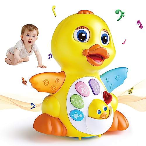 Moontoy Musicali Giochi Bambini 1 Anno,Regalo Bambino Per Ragazzi Di 1 2 Anno Con Luci/Suoni,Anatragiochi Per Neonati 6-12 Mesi,Educativi Interattivo