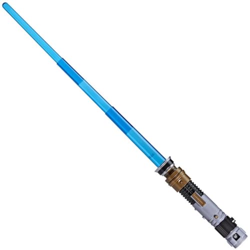 Star Wars Lightsaber Forge, Spada Laser Giocattolo Di Obi-Wan Kenobi, Di Colore Blu, Allungabile, Giocattolo Elettronico Personalizzabile Per Roleplay